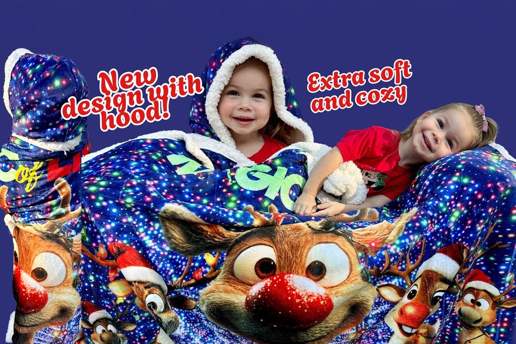 Magic of Lights - Reindeer Blanket - This is NOT an Event Ticket