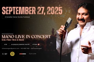 Mano Live in Concert ft. Flute Siva & Juno Award Winning Musicians