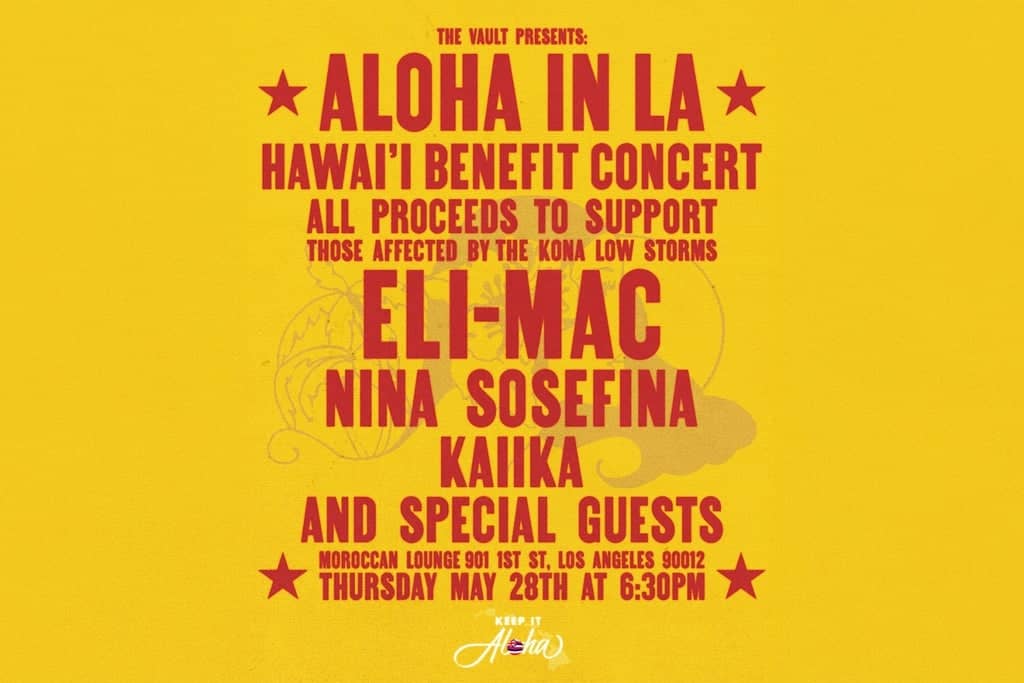 Aloha in LA: Hawai'i Benefit Concert ft. Eli-Mac, Nina Sosefina & more