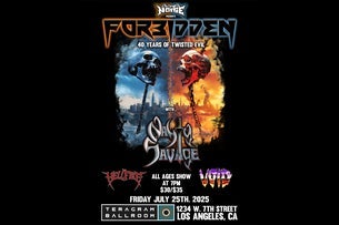 Charged Noise presents: Forbidden with Nasty Savage, Hellfire and Void