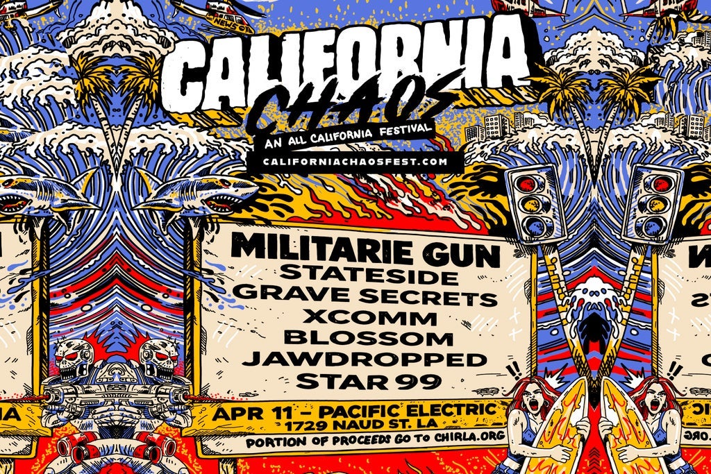 CALIFORNIA CHAOS w/ Militarie Gun, Stateside. Grave Secrets and more!