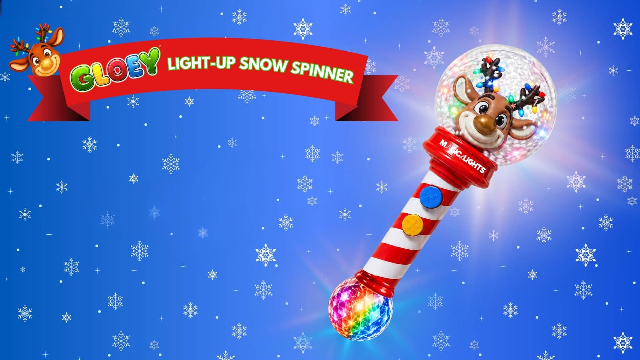 Magic Of Lights - Gloey Light-up Snow Spinner
